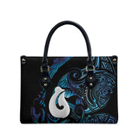 Hei Matau New Zealand Matariki Leather Bag NZ Fish Hook Maori Art