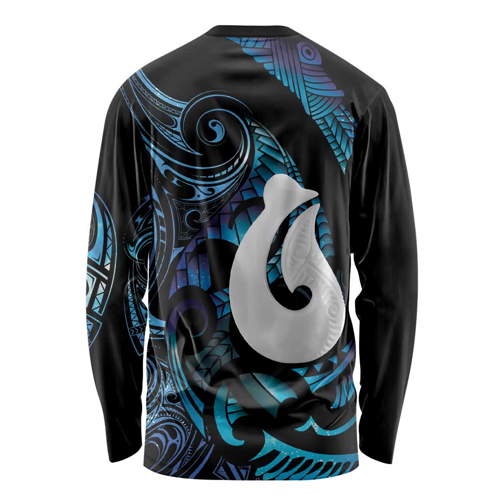 Hei Matau New Zealand Matariki Long Sleeve Shirt NZ Fish Hook Maori Art LT14 - Polynesian Pride