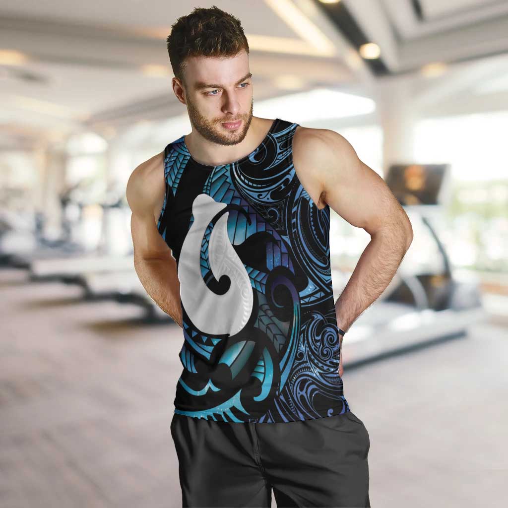 Hei Matau New Zealand Matariki Men Tank Top NZ Fish Hook Maori Art LT14 Purple - Polynesian Pride