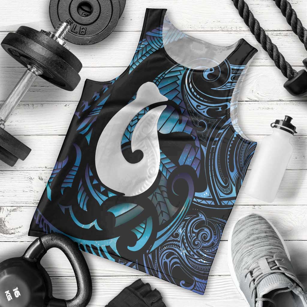 Hei Matau New Zealand Matariki Men Tank Top NZ Fish Hook Maori Art LT14 - Polynesian Pride