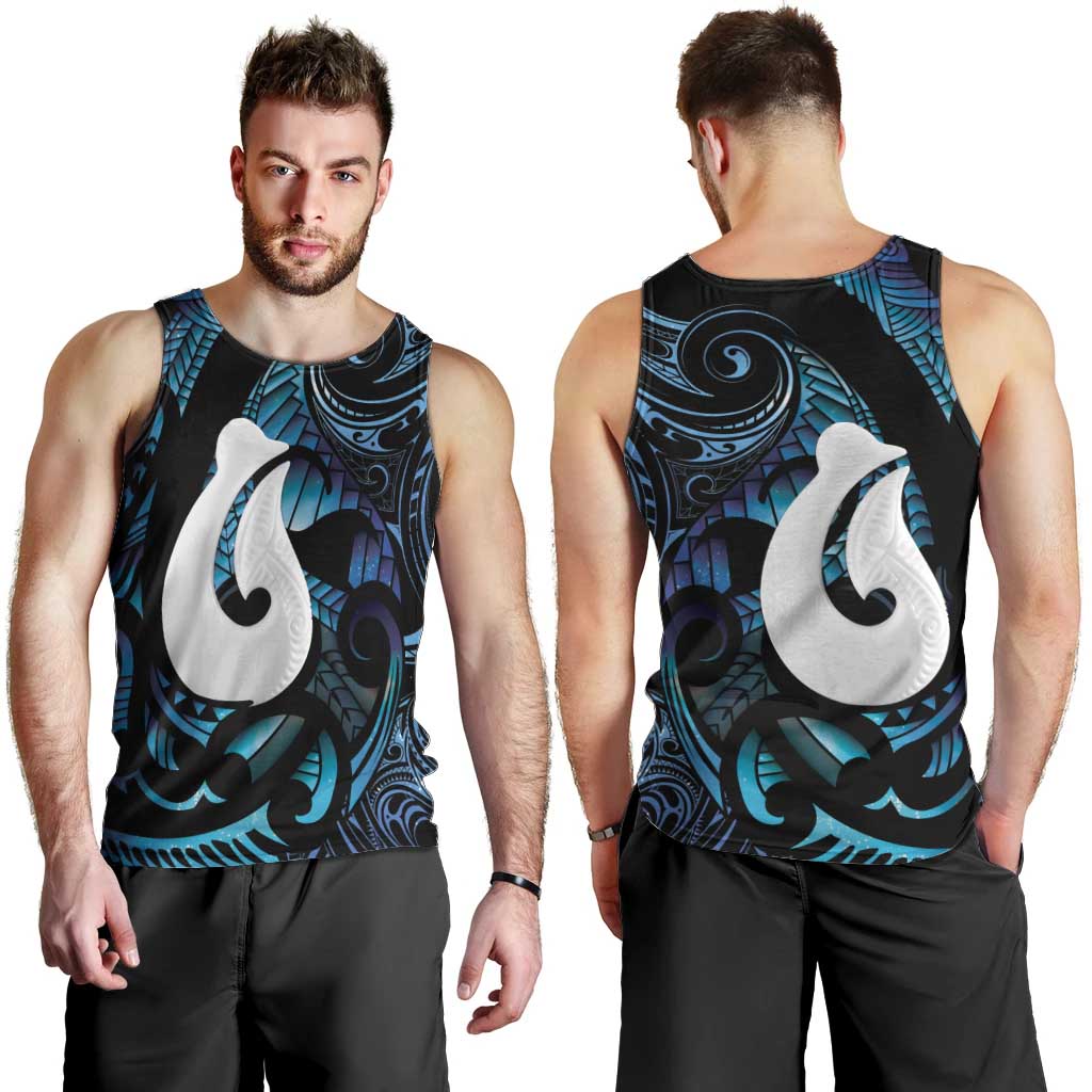 Hei Matau New Zealand Matariki Men Tank Top NZ Fish Hook Maori Art LT14 - Polynesian Pride