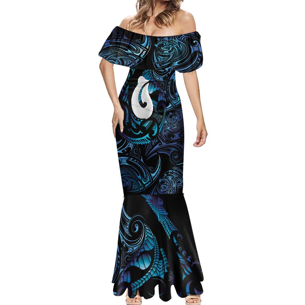 Hei Matau New Zealand Matariki Mermaid Dress NZ Fish Hook Maori Art LT14 - Polynesian Pride