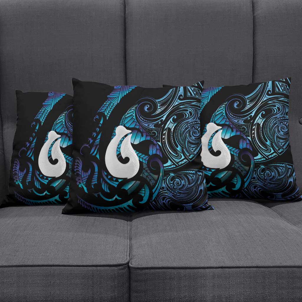 Hei Matau New Zealand Matariki Pillow Cover NZ Fish Hook Maori Art LT14 - Polynesian Pride
