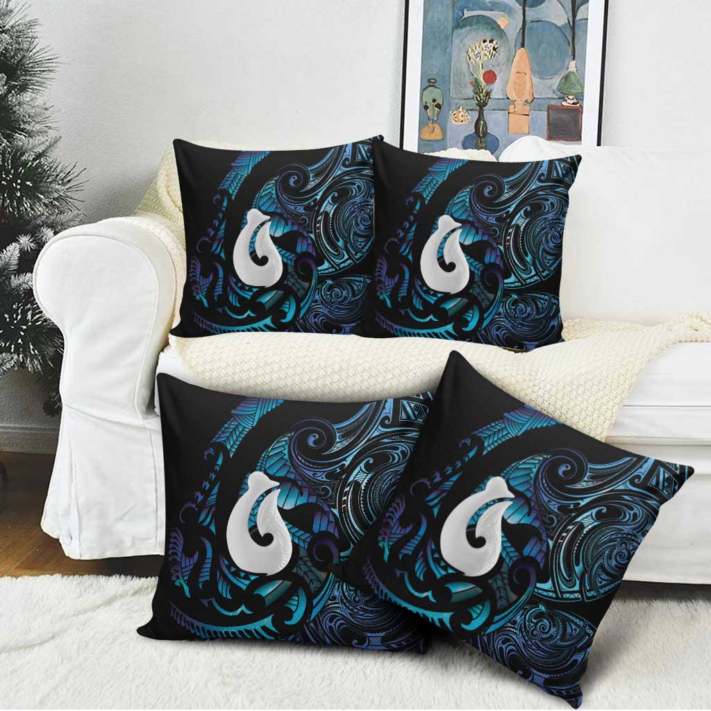 Hei Matau New Zealand Matariki Pillow Cover NZ Fish Hook Maori Art LT14 - Polynesian Pride