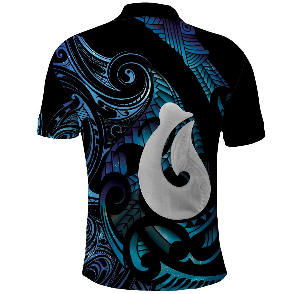 Hei Matau New Zealand Matariki Polo Shirt NZ Fish Hook Maori Art LT14 - Polynesian Pride