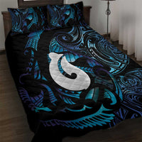 Hei Matau New Zealand Matariki Quilt Bed Set NZ Fish Hook Maori Art LT14 Purple - Polynesian Pride