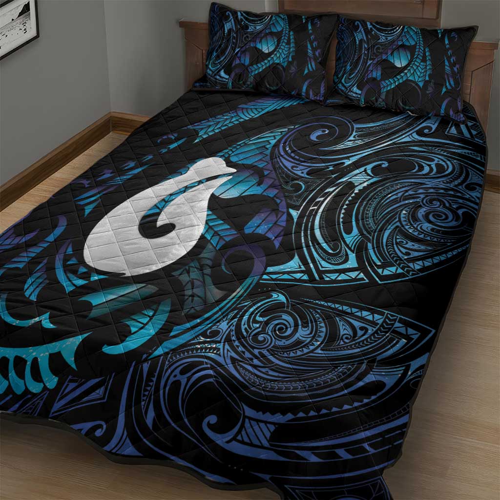 Hei Matau New Zealand Matariki Quilt Bed Set NZ Fish Hook Maori Art LT14 - Polynesian Pride