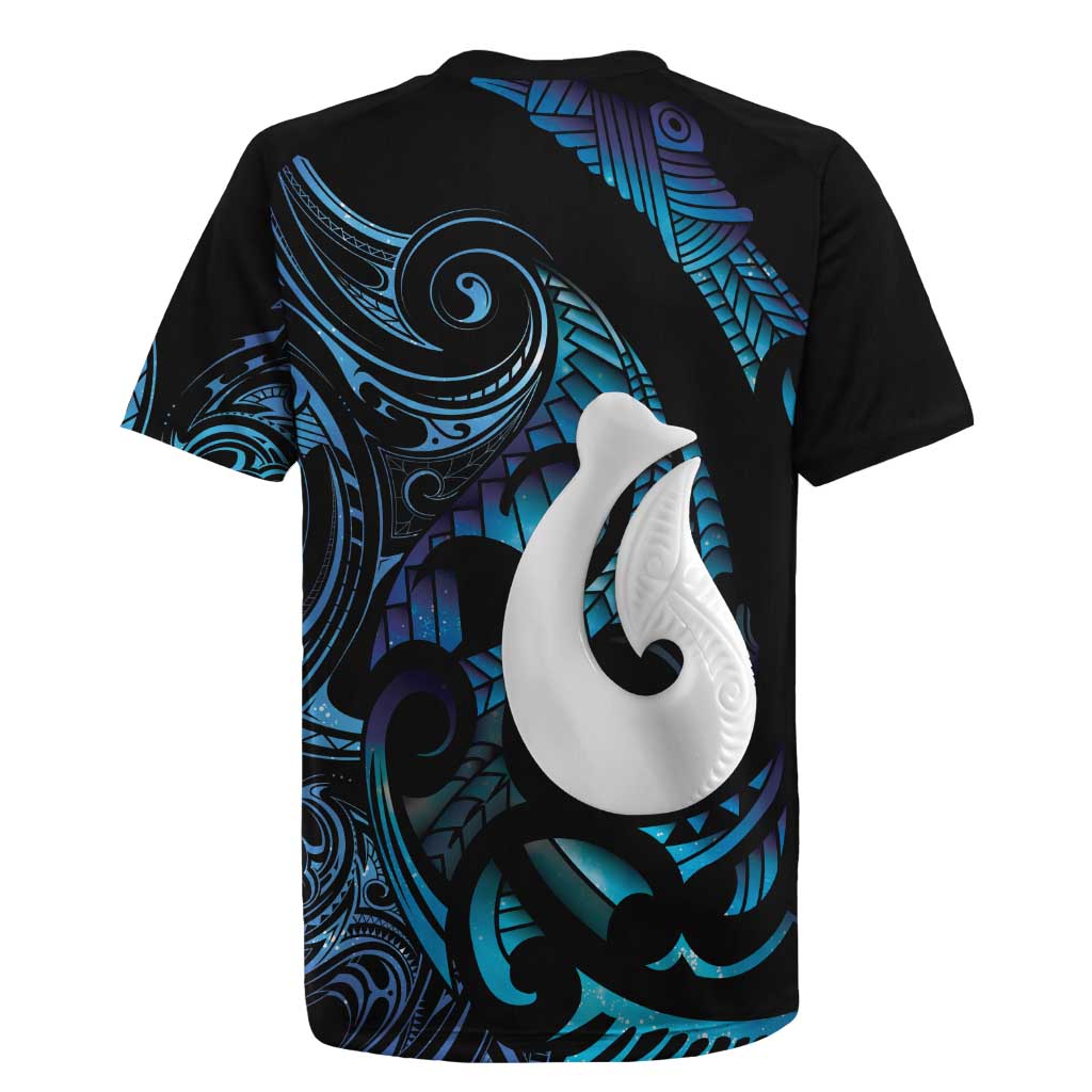 Hei Matau New Zealand Matariki Rugby Jersey NZ Fish Hook Maori Art LT14 - Polynesian Pride