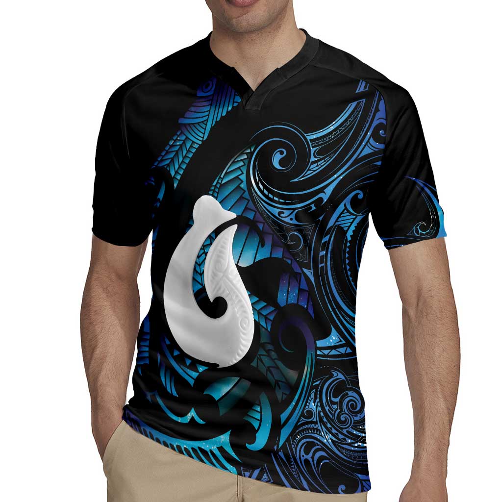 Hei Matau New Zealand Matariki Rugby Jersey NZ Fish Hook Maori Art LT14 - Polynesian Pride