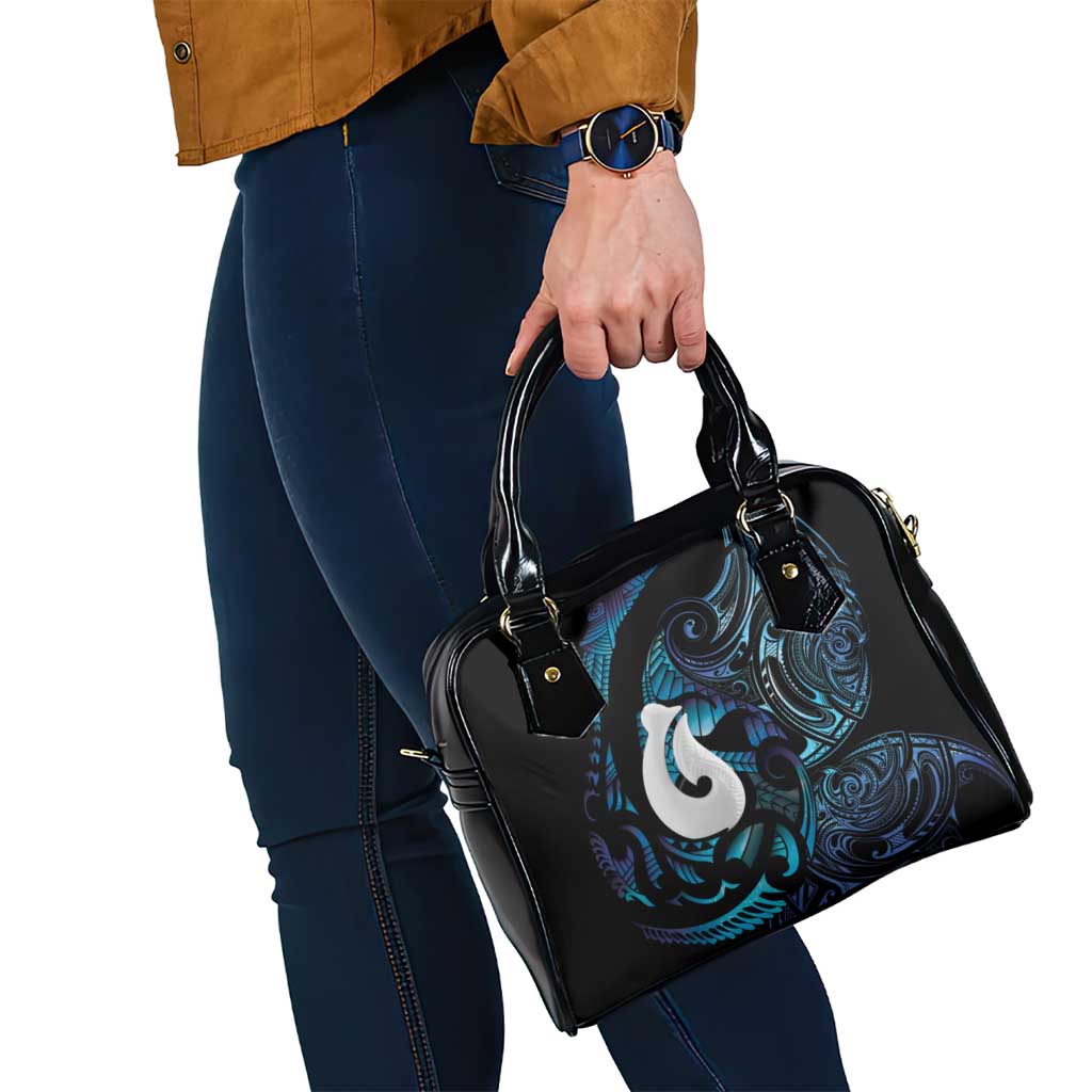 Hei Matau New Zealand Matariki Shoulder Handbag NZ Fish Hook Maori Art LT14 - Polynesian Pride