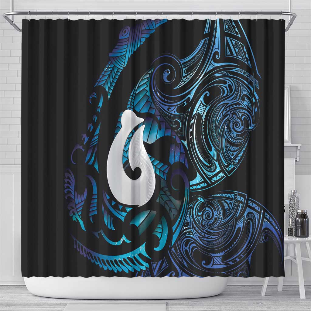 Hei Matau New Zealand Matariki Shower Curtain NZ Fish Hook Maori Art LT14 - Polynesian Pride