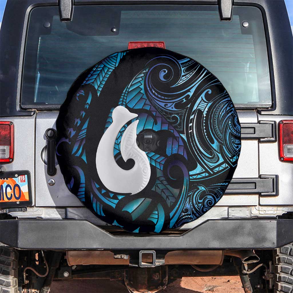 Hei Matau New Zealand Matariki Spare Tire Cover NZ Fish Hook Maori Art LT14 Purple - Polynesian Pride