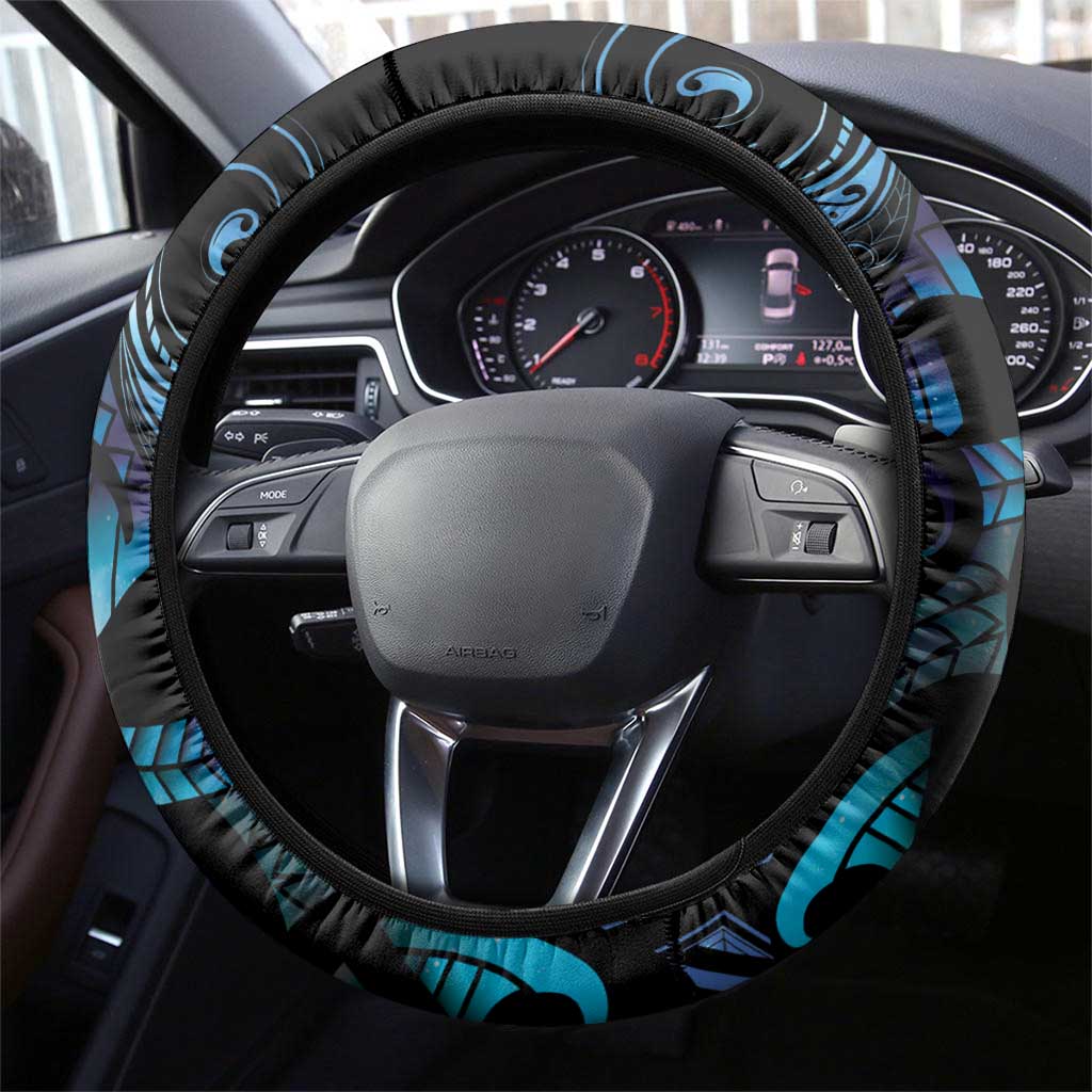 Hei Matau New Zealand Matariki Steering Wheel Cover NZ Fish Hook Maori Art LT14 - Polynesian Pride
