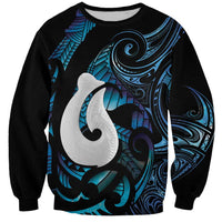 Hei Matau New Zealand Matariki Sweatshirt NZ Fish Hook Maori Art LT14 Unisex Purple - Polynesian Pride