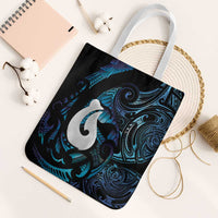 Hei Matau New Zealand Matariki Tote Bag NZ Fish Hook Maori Art LT14 White Strap One Size Purple - Polynesian Pride