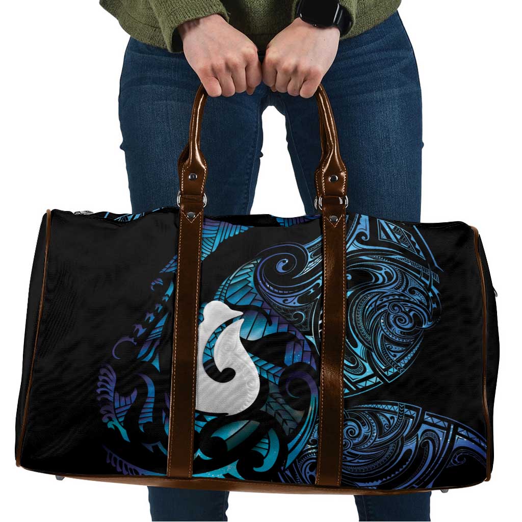 Hei Matau New Zealand Matariki Travel Bag NZ Fish Hook Maori Art LT14 Purple - Polynesian Pride