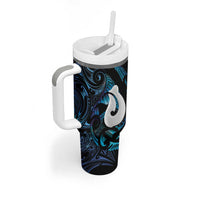 Hei Matau New Zealand Matariki Tumbler With Handle NZ Fish Hook Maori Art LT14 - Polynesian Pride
