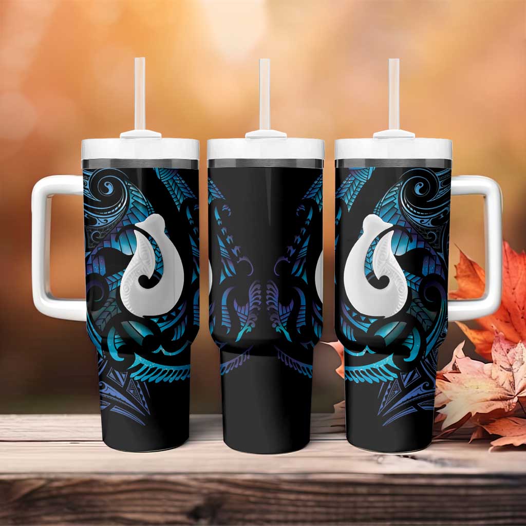 Hei Matau New Zealand Matariki Tumbler With Handle NZ Fish Hook Maori Art LT14 - Polynesian Pride