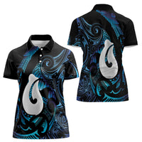 Hei Matau New Zealand Matariki Women Polo Shirt NZ Fish Hook Maori Art