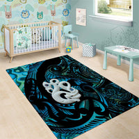 Manaia New Zealand Matariki Area Rug NZ Paua Shell Maori Art LT14 - Polynesian Pride