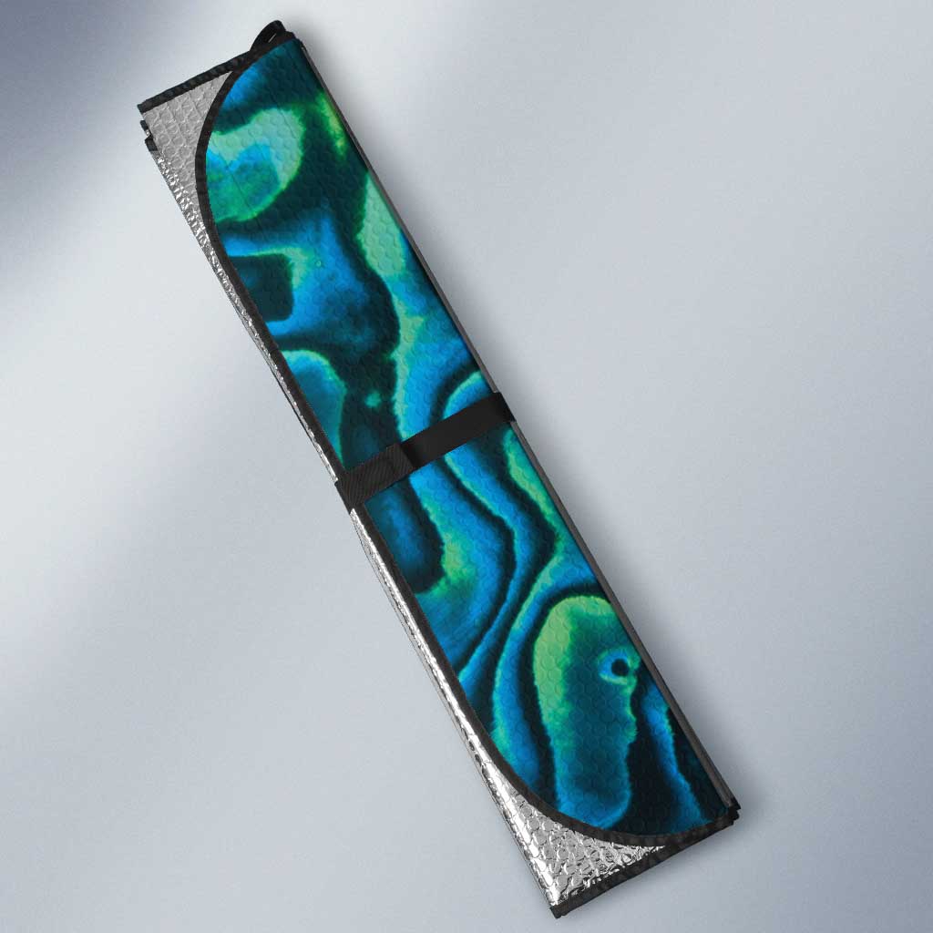 Manaia New Zealand Matariki Auto Sun Shade NZ Paua Shell Maori Art LT14 - Polynesian Pride