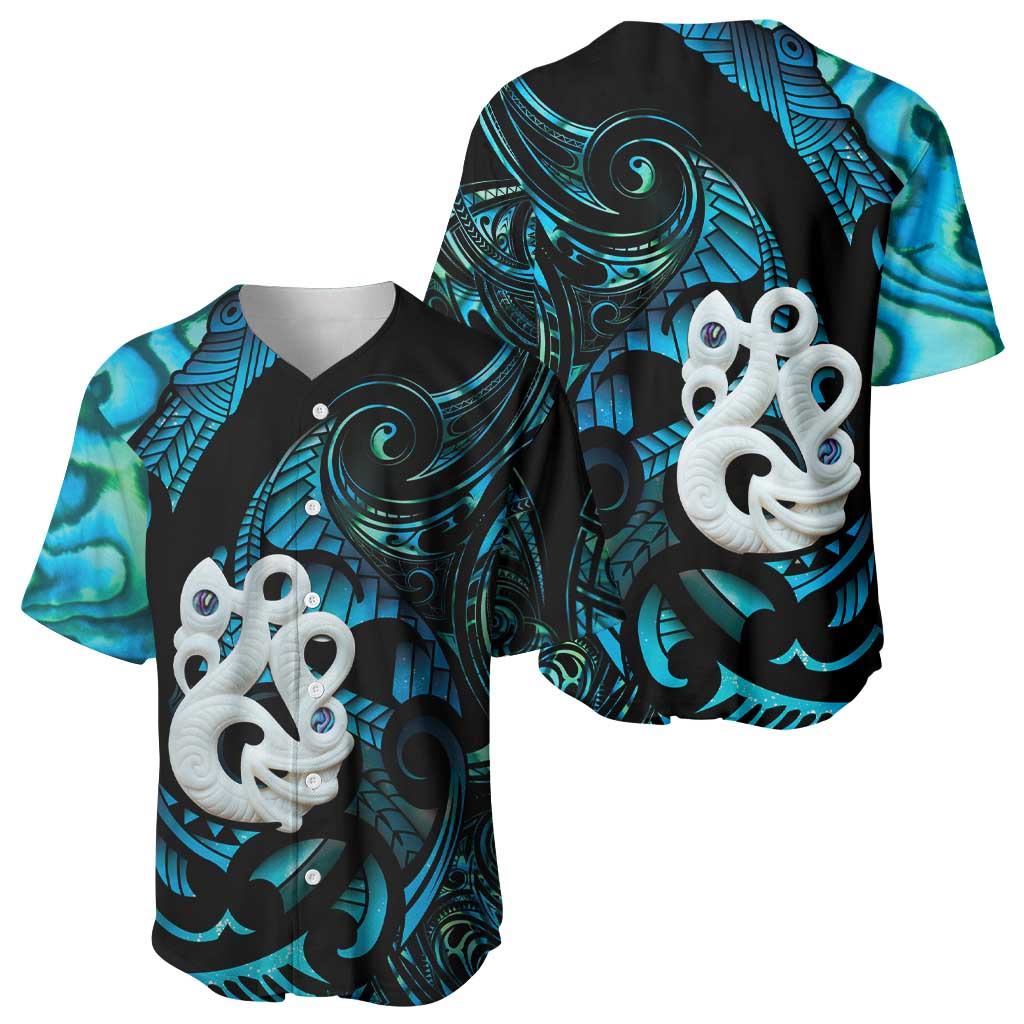Manaia New Zealand Matariki Baseball Jersey NZ Paua Shell Maori Art LT14 - Polynesian Pride