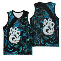 Manaia New Zealand Matariki Basketball Jersey NZ Paua Shell Maori Art LT14 - Polynesian Pride