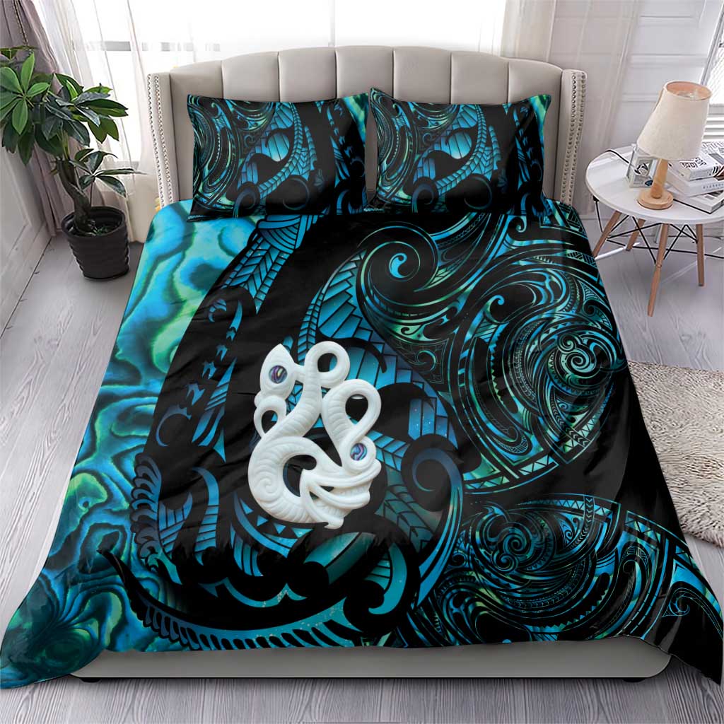 Manaia New Zealand Matariki Bedding Set NZ Paua Shell Maori Art LT14 - Polynesian Pride