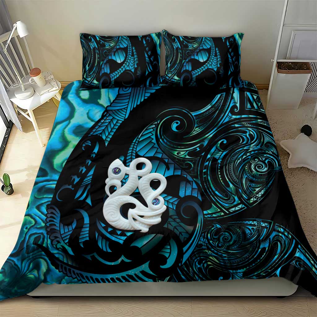Manaia New Zealand Matariki Bedding Set NZ Paua Shell Maori Art LT14 - Polynesian Pride