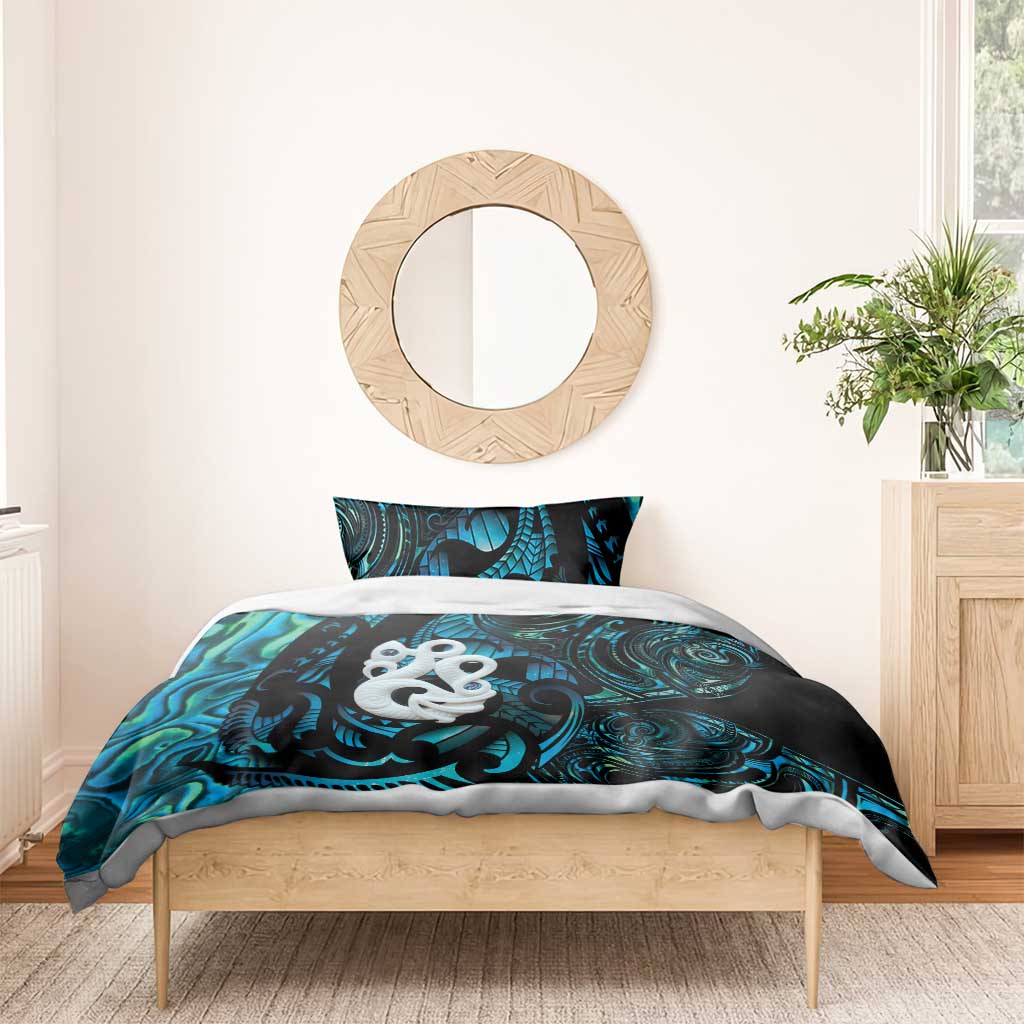 Manaia New Zealand Matariki Bedding Set NZ Paua Shell Maori Art LT14 - Polynesian Pride