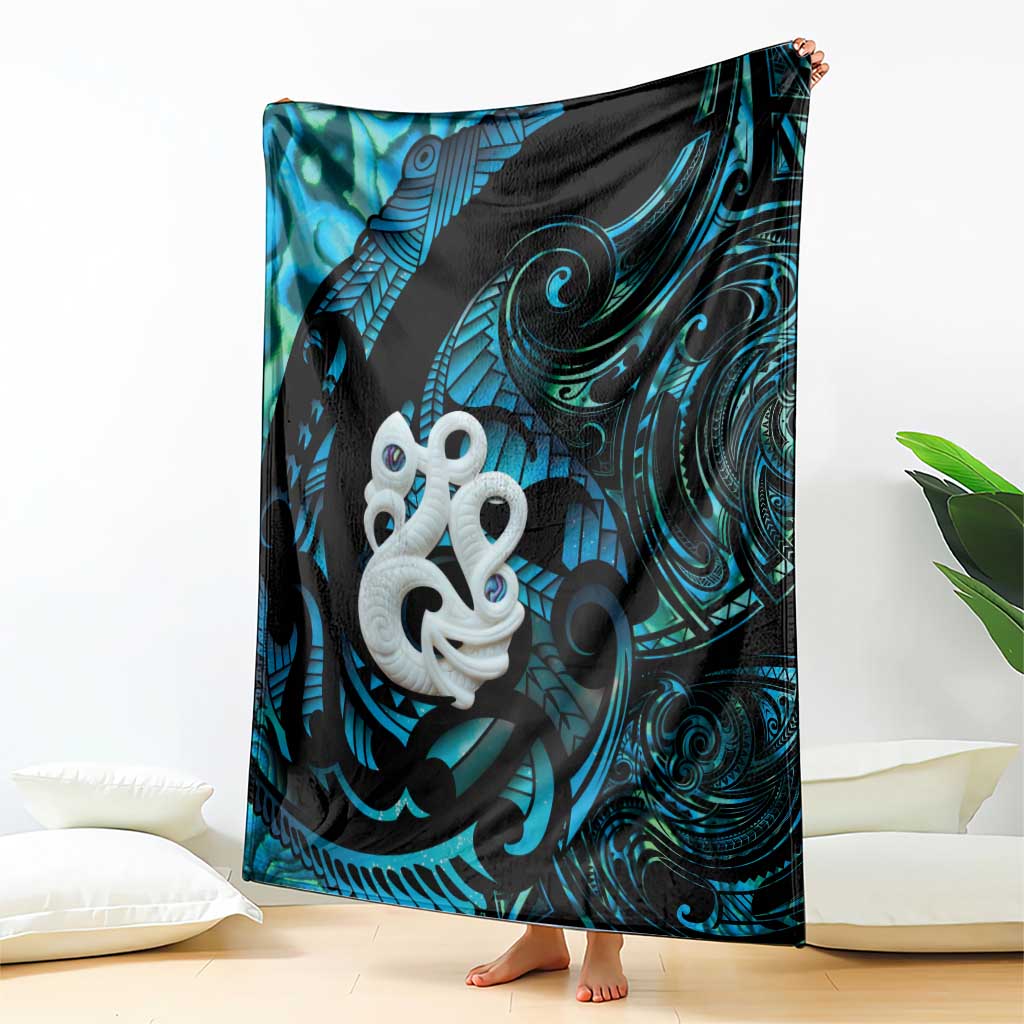 Manaia New Zealand Matariki Blanket NZ Paua Shell Maori Art LT14 - Polynesian Pride