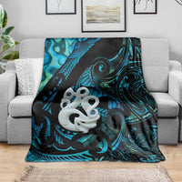 Manaia New Zealand Matariki Blanket NZ Paua Shell Maori Art LT14 - Polynesian Pride