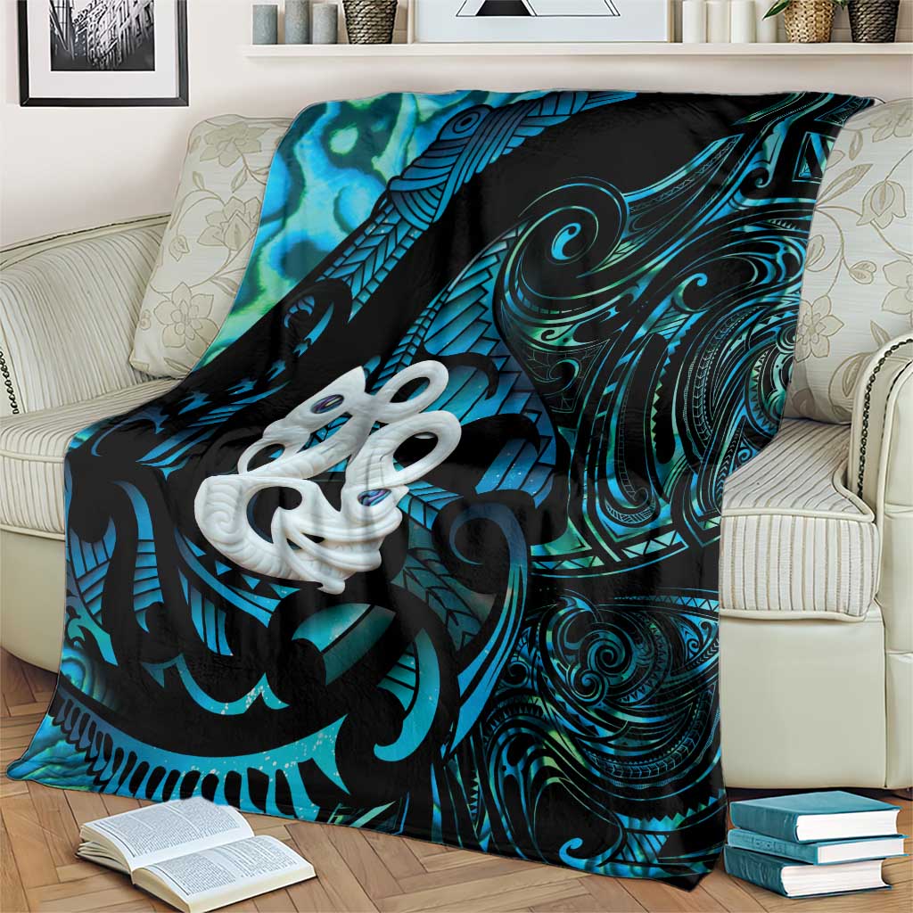 Manaia New Zealand Matariki Blanket NZ Paua Shell Maori Art LT14 - Polynesian Pride