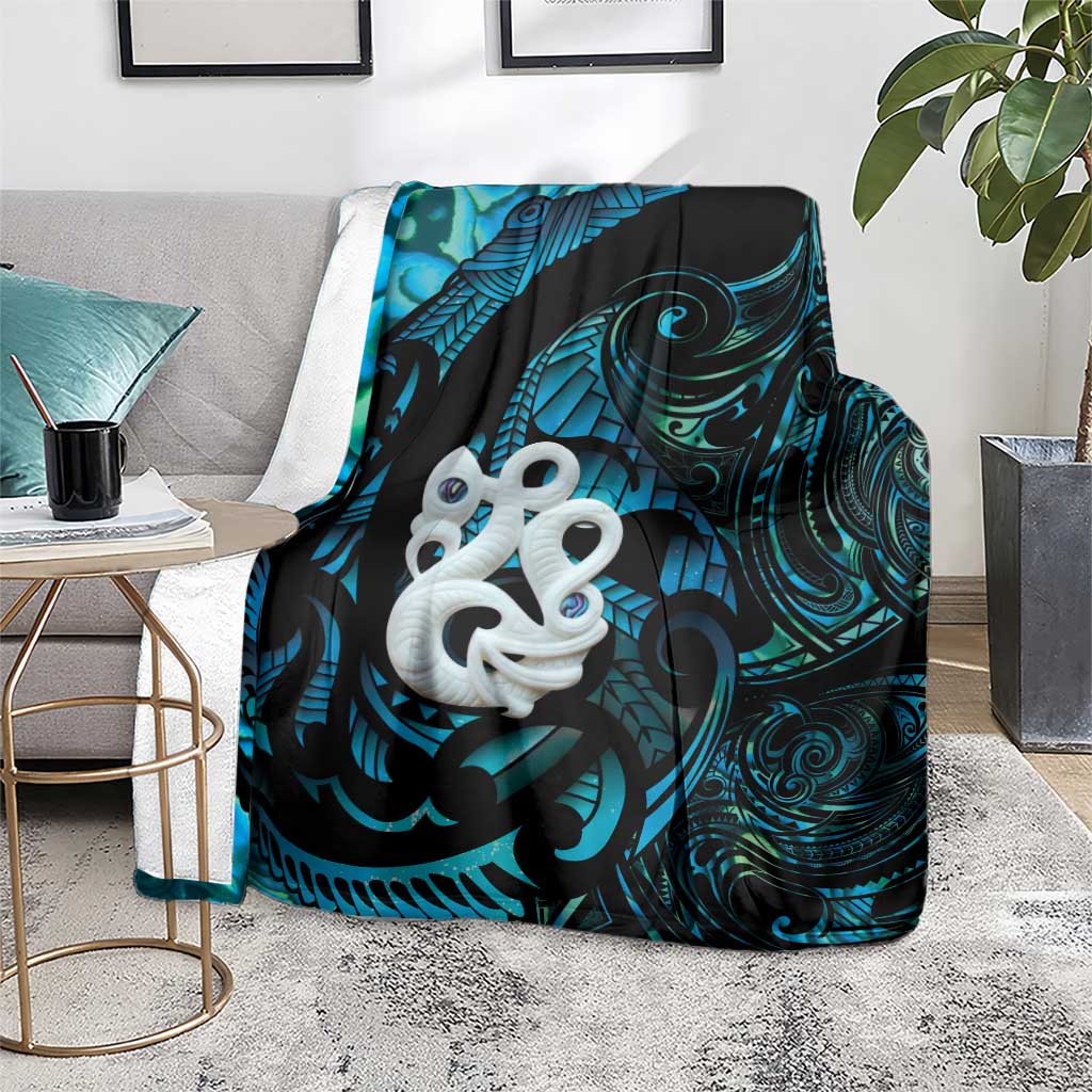 Manaia New Zealand Matariki Blanket NZ Paua Shell Maori Art LT14 - Polynesian Pride