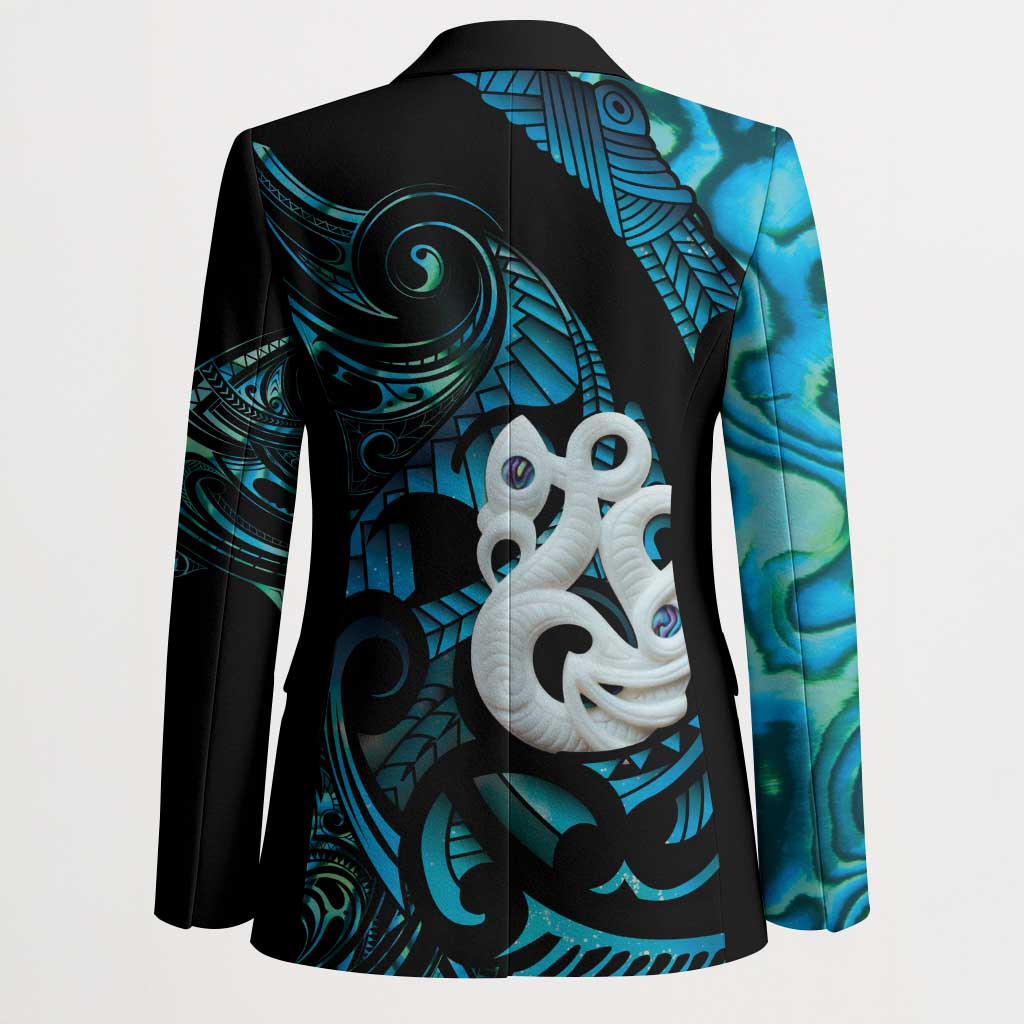Manaia New Zealand Matariki Blazer NZ Paua Shell Maori Art LT14 - Polynesian Pride