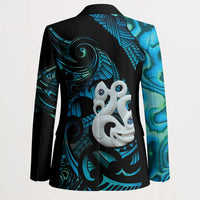 Manaia New Zealand Matariki Blazer NZ Paua Shell Maori Art LT14 - Polynesian Pride
