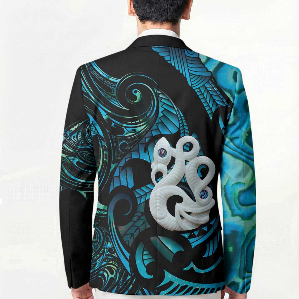 Manaia New Zealand Matariki Blazer NZ Paua Shell Maori Art LT14 - Polynesian Pride