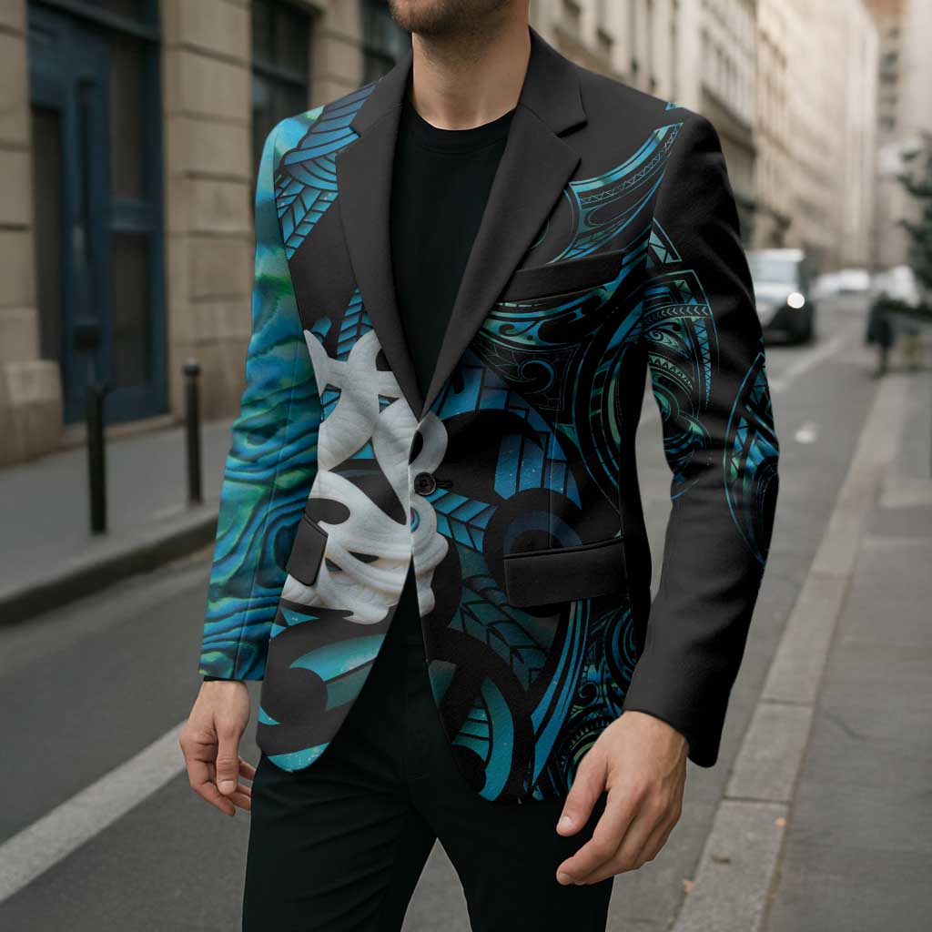Manaia New Zealand Matariki Blazer NZ Paua Shell Maori Art LT14 - Polynesian Pride
