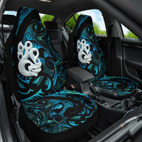 Manaia New Zealand Matariki Car Seat Cover NZ Paua Shell Maori Art LT14 One Size Turquoise - Polynesian Pride