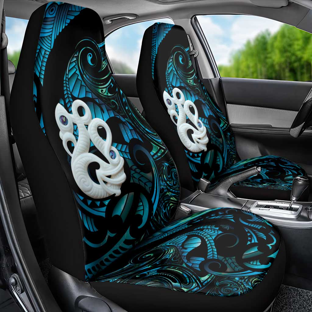 Manaia New Zealand Matariki Car Seat Cover NZ Paua Shell Maori Art LT14 - Polynesian Pride