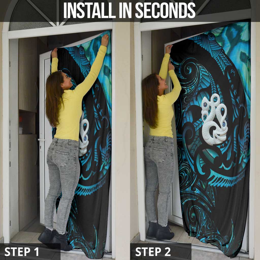 Manaia New Zealand Matariki Door Cover NZ Paua Shell Maori Art LT14 - Polynesian Pride