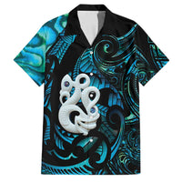 Manaia New Zealand Matariki Family Matching Short Sleeve Bodycon Dress and Hawaiian Shirt NZ Paua Shell Maori Art