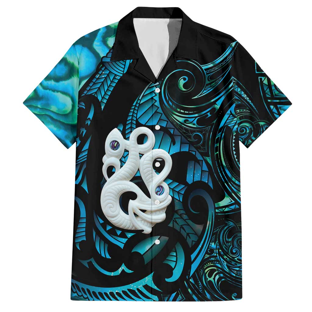 Manaia New Zealand Matariki Hawaiian Shirt NZ Paua Shell Maori Art
