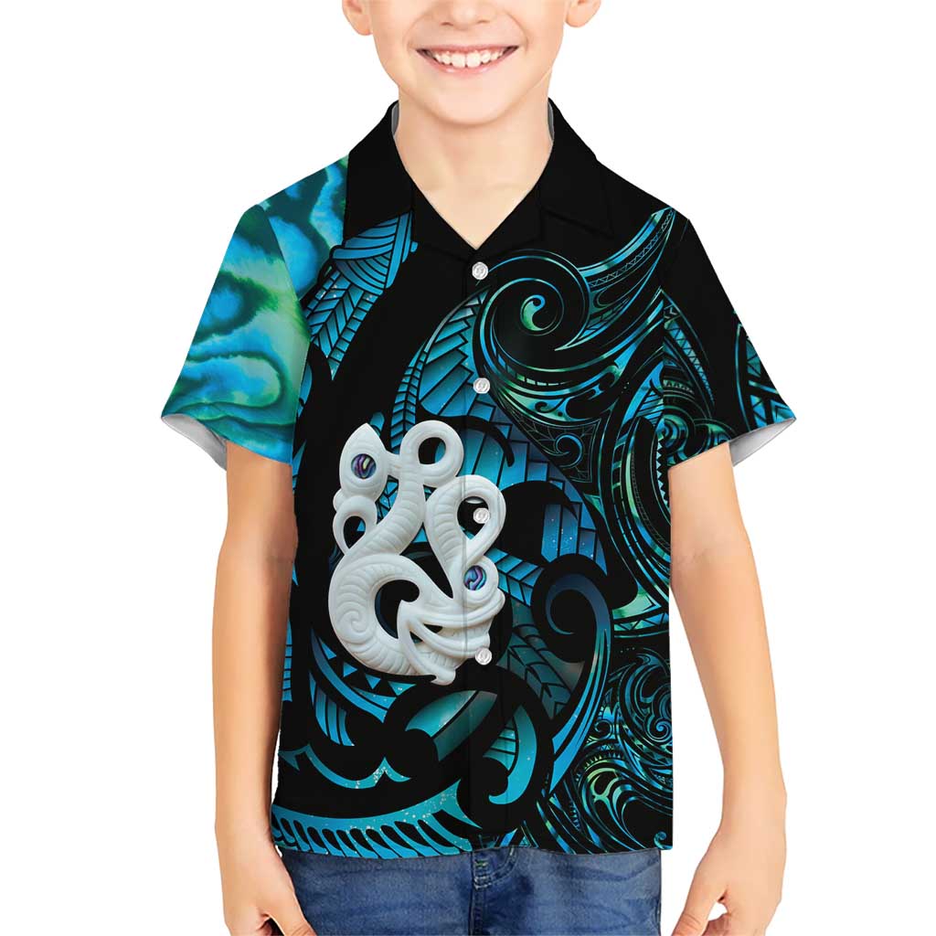 Manaia New Zealand Matariki Hawaiian Shirt NZ Paua Shell Maori Art
