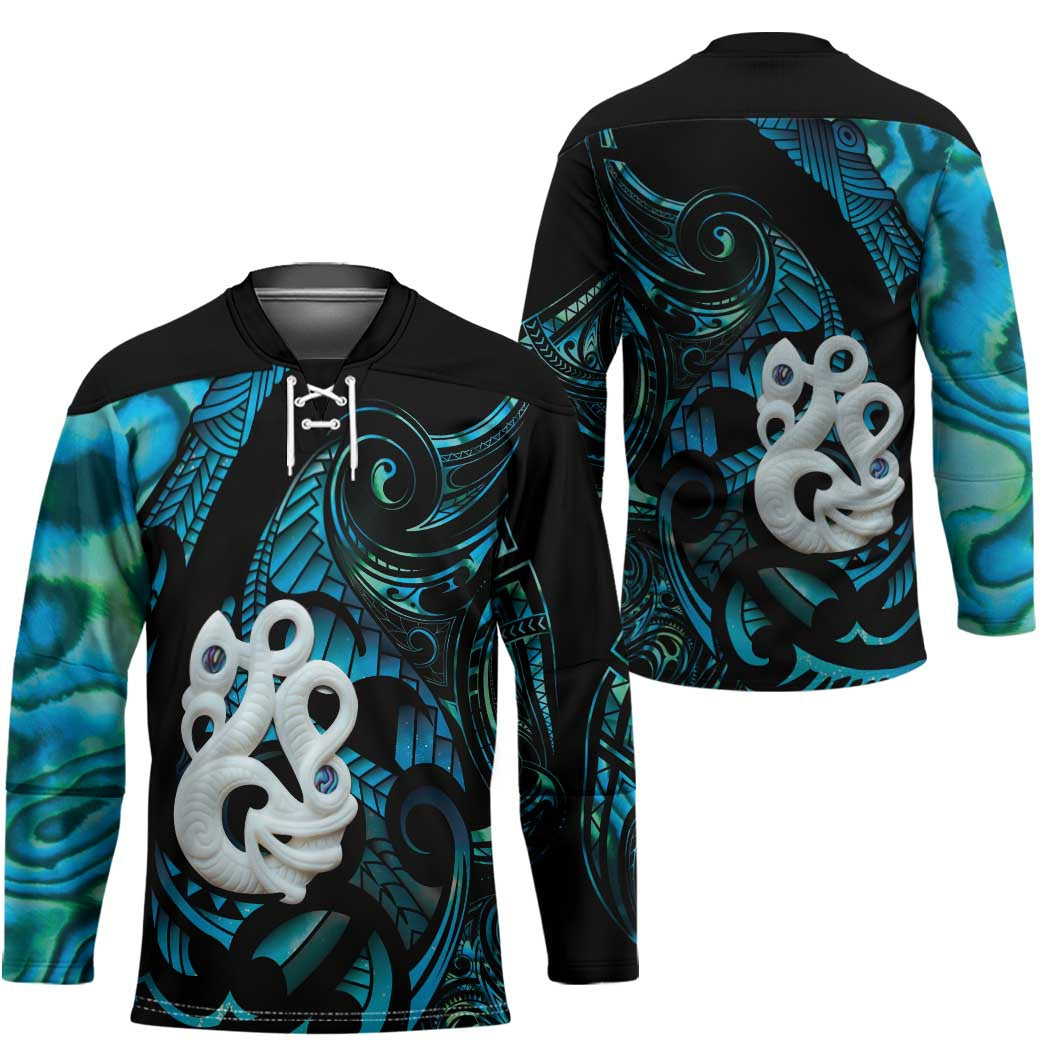 Manaia New Zealand Matariki Hockey Jersey NZ Paua Shell Maori Art LT14 - Polynesian Pride