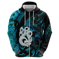 Manaia New Zealand Matariki Hoodie NZ Paua Shell Maori Art LT14 - Polynesian Pride