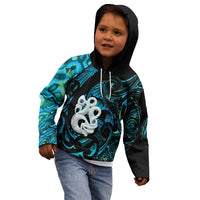 Manaia New Zealand Matariki Kid Hoodie NZ Paua Shell Maori Art LT14 - Polynesian Pride