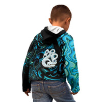 Manaia New Zealand Matariki Kid Hoodie NZ Paua Shell Maori Art LT14 - Polynesian Pride