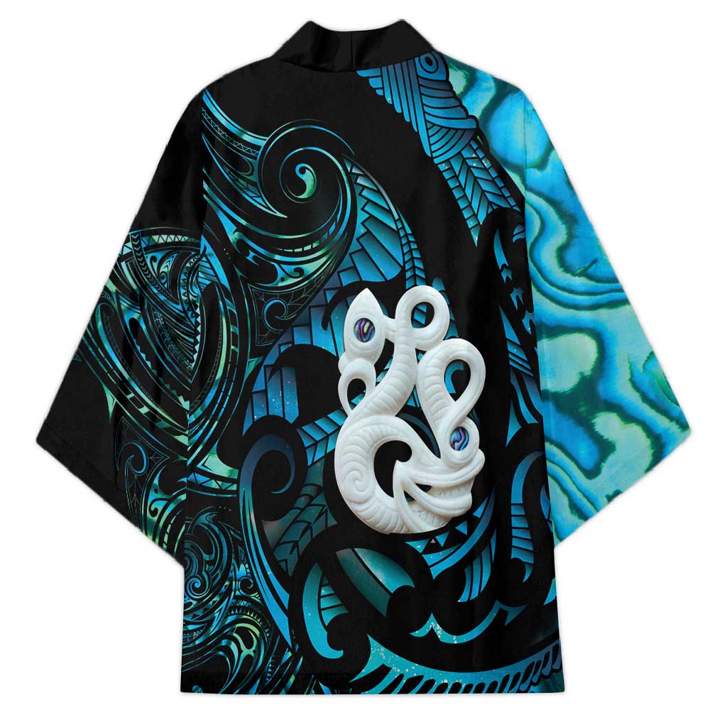 Manaia New Zealand Matariki Kimono NZ Paua Shell Maori Art LT14 - Polynesian Pride
