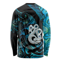 Manaia New Zealand Matariki Long Sleeve Shirt NZ Paua Shell Maori Art LT14 - Polynesian Pride